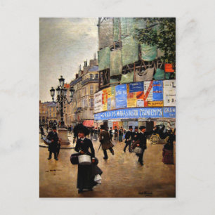 Paris, Rue du Havre artwork Postcard