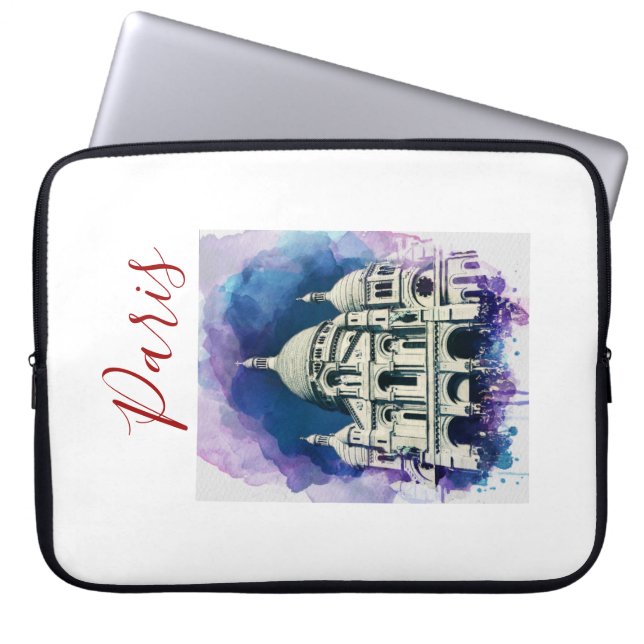 Paris Sacré-Cœur Basilica Computer Laptop Sleeve (Front)