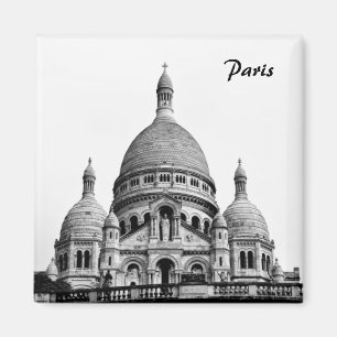 Paris & Sacre Coeur, Montmartre Church / France Magnet