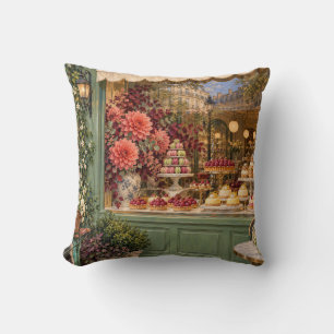 Paris Sage Patisserie Raspberry Cakes Cushion
