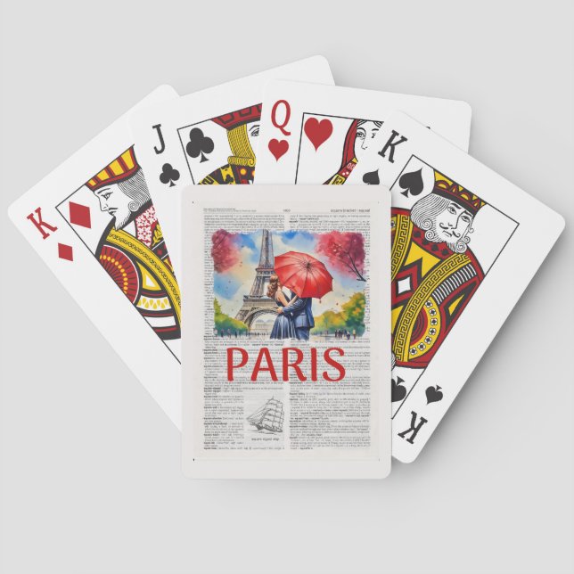 PARIS SCENE  PLAYING CARDS (Back)