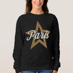 Paris Script With Star (White Type) Sweatshirt