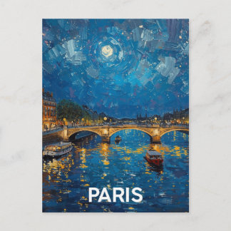 Paris Seine Postcard