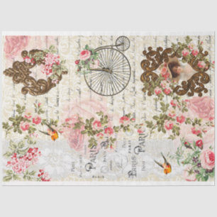 Paris Shabby Chic French Ephemera Victorian Women Tissue Paper