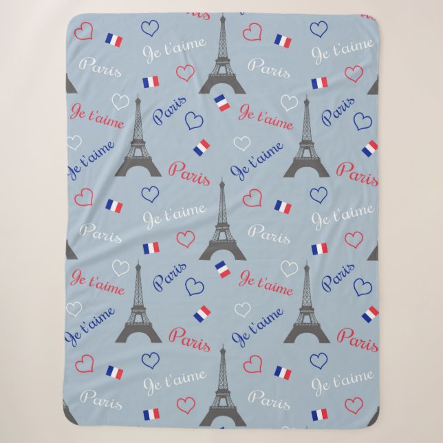 Paris Sherpa Blanket (Front)