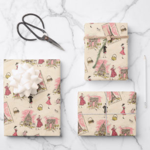 Paris Sights 2 Wrapping Paper Sheet