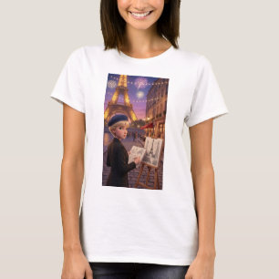 Paris Sketchbook Fireworks Night T-Shirt