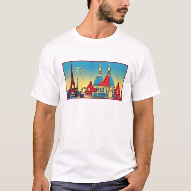 Paris Skyline 1  T-Shirt (Front)