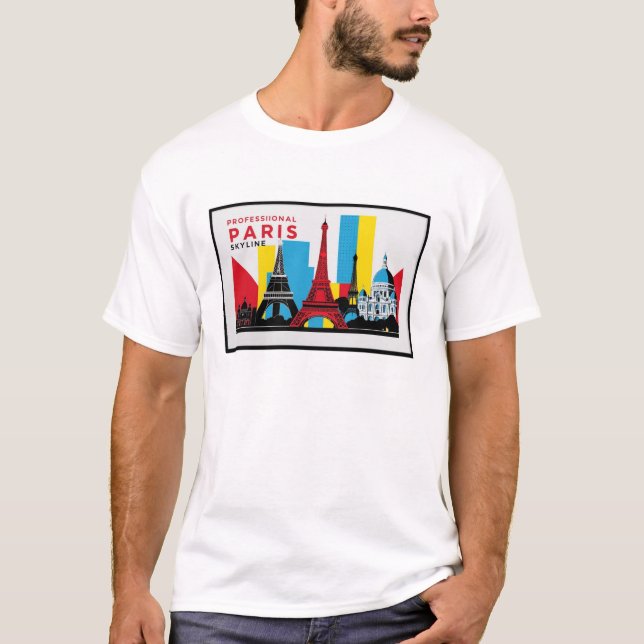 Paris Skyline 2 T-Shirt (Front)
