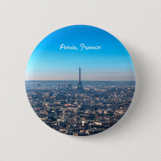 Paris Skyline 6 Cm Round Badge