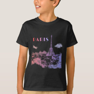 Paris Skyline City Travel Eifel Tower France T-Shirt
