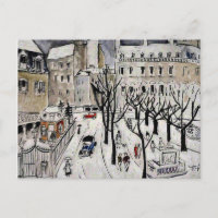Paris Snow Scene, fine art painting