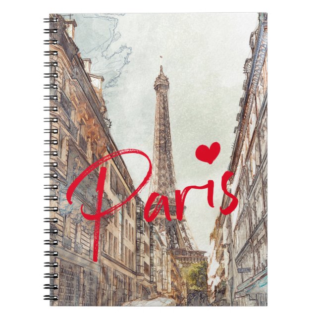 Paris Spiral Photo Notebook (Front)