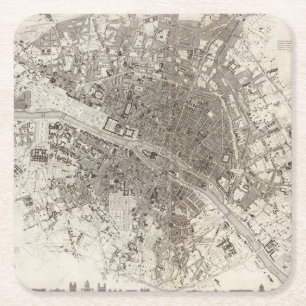 Paris Square Paper Coaster