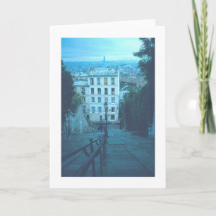 "Paris Stairway To Montmartre" Card