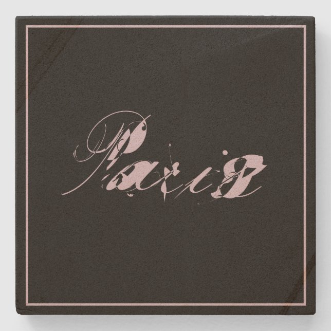 Paris Stone Coaster (Front)