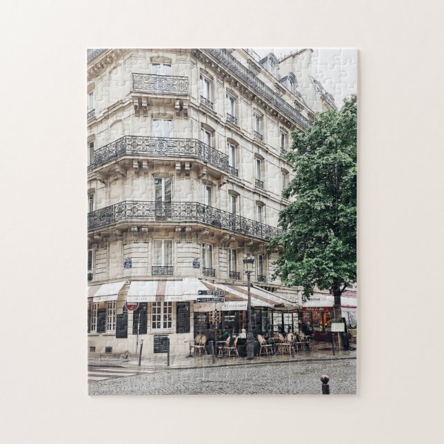 Paris Street Corner Photograph Jigsaw Puzzle (Vertical)