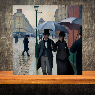 Paris Street in Rainy Weather - Gustave Caillebot Ceramic Tile