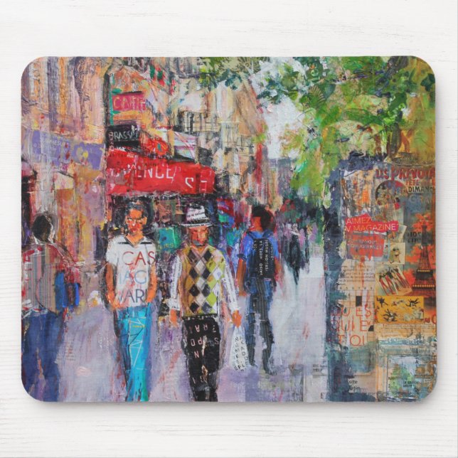 Paris Street Mouse Pad (Front)