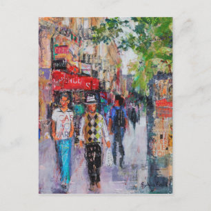 Paris Street Postcard