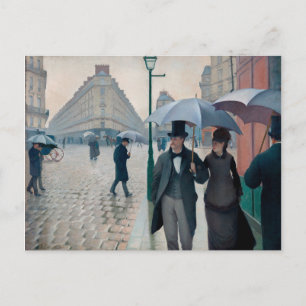 Paris Street Rainy Day (1877) by Gustave Caillebo Postcard
