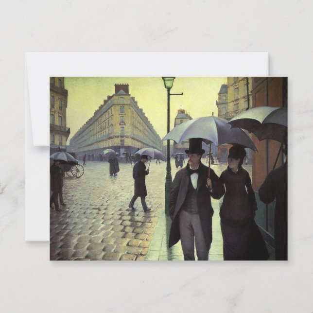 Paris Street Rainy Day by Gustave Caillebotte (Front)