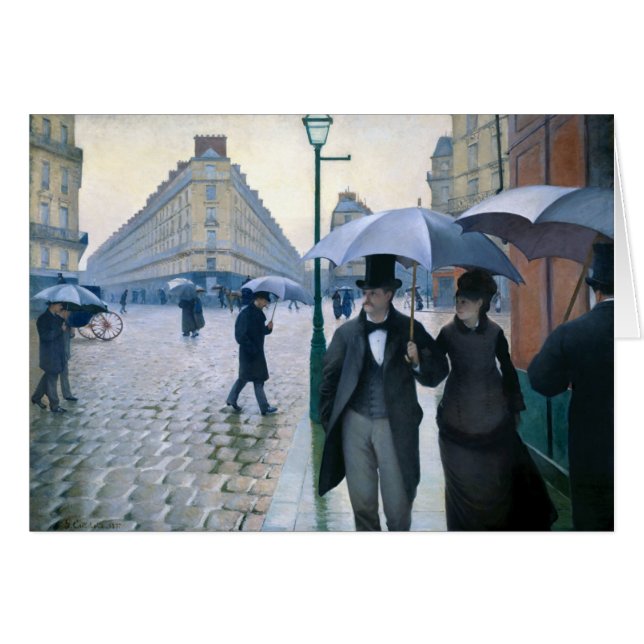 Paris Street Rainy Day by Gustave Caillebotte (Front Horizontal)