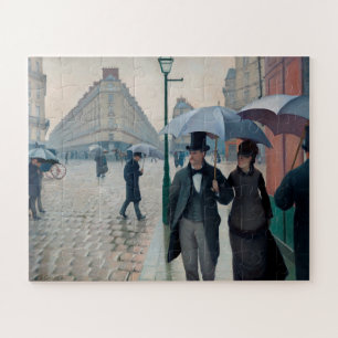 Paris Street Rainy Day by Gustave Caillebotte Jigsaw Puzzle