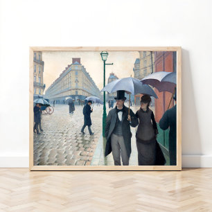 Paris Street; Rainy Day by Gustave Caillebotte Poster