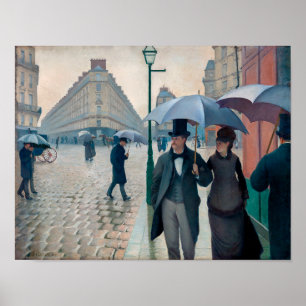Paris Street Rainy Day   Gustave Caillebotte   Poster