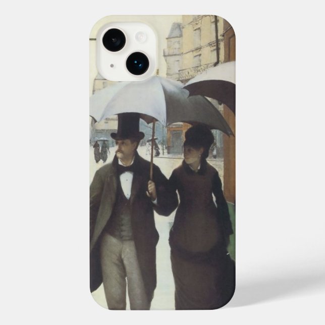 Paris Street Rainy Day iPhone Case (Back)