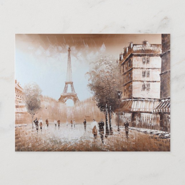 Paris Streets Postcard (Front)