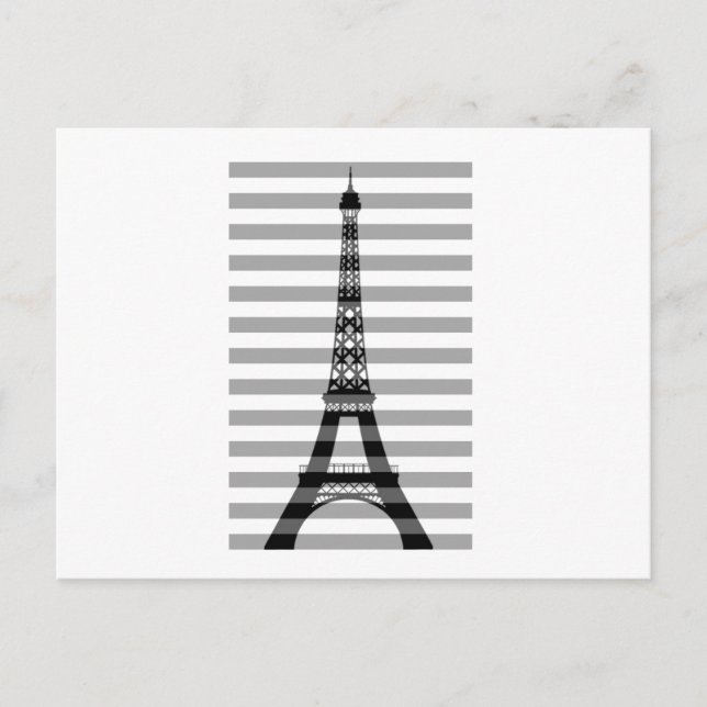 Paris Stripes Postcard (Front)