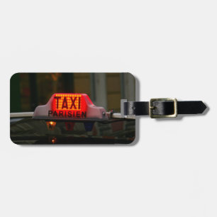 Paris Taxi Luggage Tag