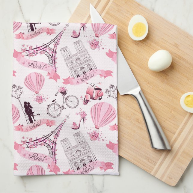 Paris Tea Towel (Quarter Fold)