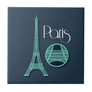 Paris Teal Ceramic Tile