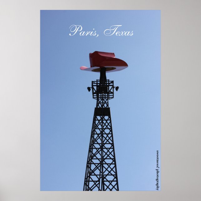 Paris, Texas Eiffel Tower Poster (Front)