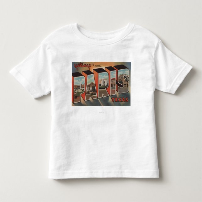 Paris, TexasLarge Letter ScenesParis, TX Toddler T-Shirt (Front)