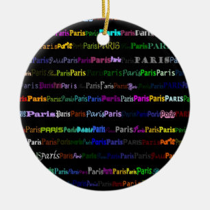 Paris Text Design I Ornament