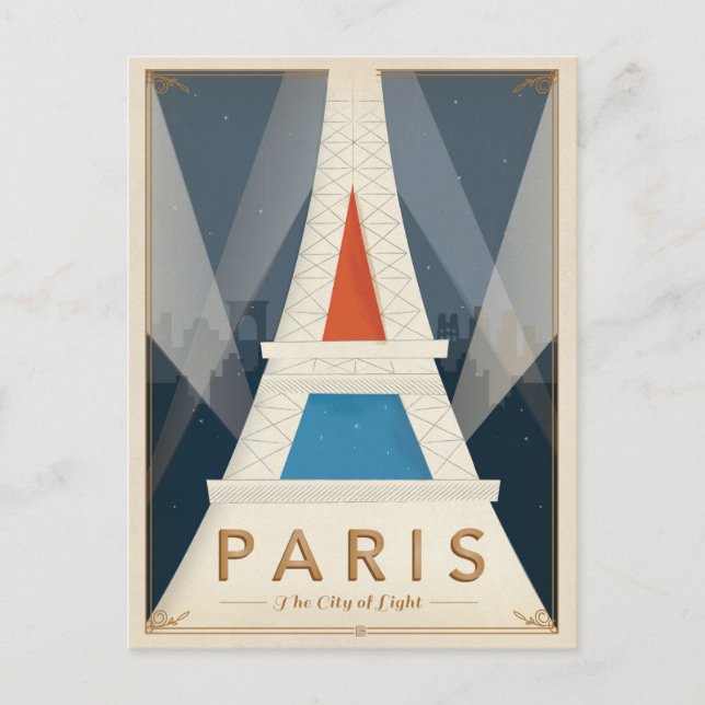 Paris - The City of Light Postcard (Front)