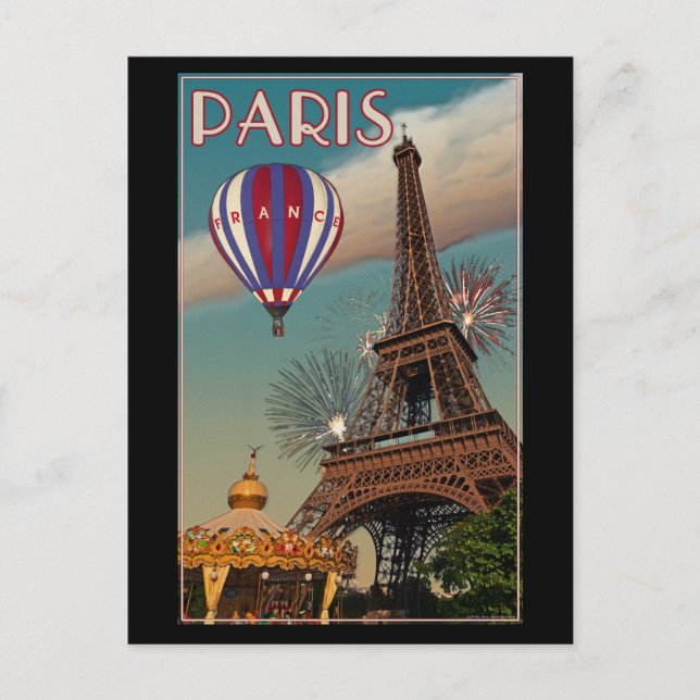 Paris - The Eiffel Tower Postcard (Front)
