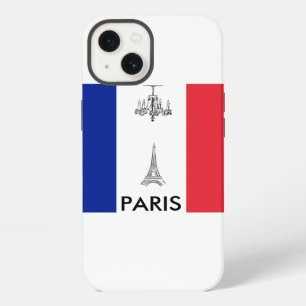 Paris Theme Eiffel Tower French Flag iPhone Case