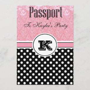 Paris Theme Invitations - with picture