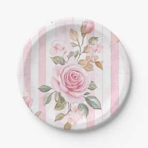 Paris Themed  Bridal Shower  Paper Plate