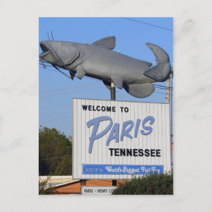 Paris, TN - World's Biggest Fish Fry Postcard