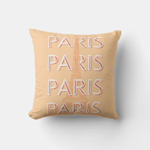 Paris, Travel Art, Pastel Travel Art Cushion