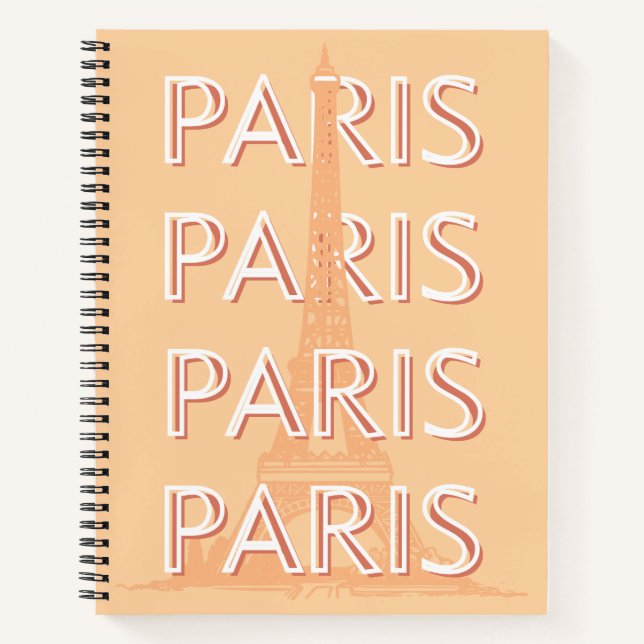 Paris, Travel Art, Pastel Travel Art Notebook (Front)