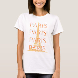 Paris Travel Art, Travel Art, Pastel, Minimalist T-Shirt