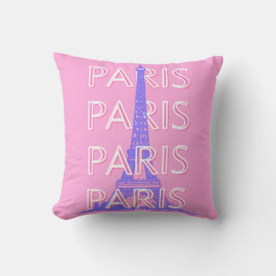 Paris Travel Art, Travel Art, Pink Cushion