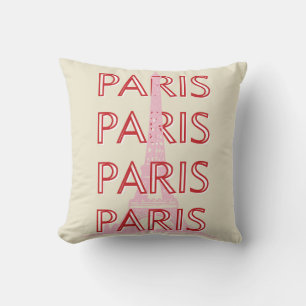Paris Travel Art, Travel Art, Preppy, Minimalist Cushion